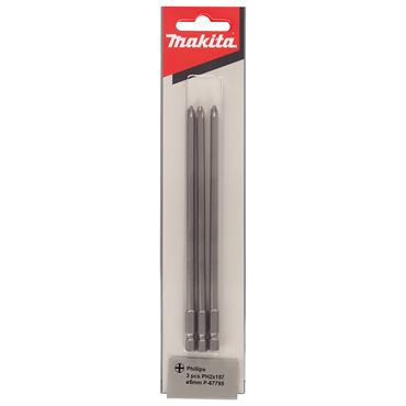 P-67795 Makita Autofeed Screwdriver Bit PH2 5mm 157mm 3 pcs