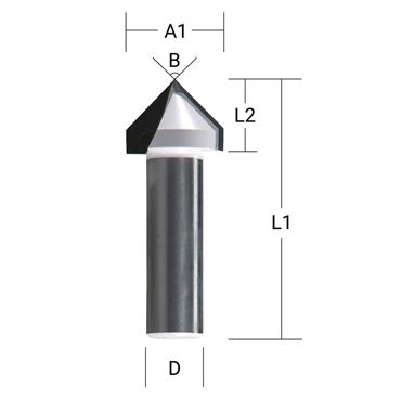 P-77285 Makita Grooving TCT 12mm x 5mm 1/4 1 pc