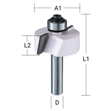 P-77447 Makita Rebate TCT 35mm x 12mm 1/4 1 pc