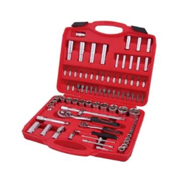 TRHN-86 Big Red Jack 86 Pcs 1/4 Inch & 1/2 Inch DR. Socket Wrench Set
