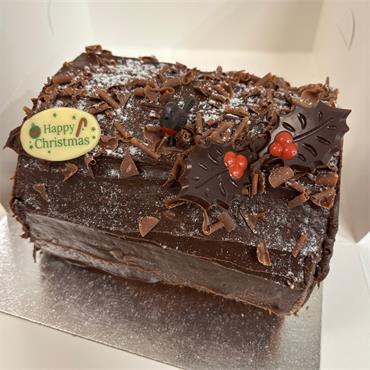 Chocolate Baileys Yule Log