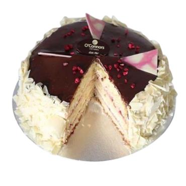 White Chocolate & Raspberry Gateaux
