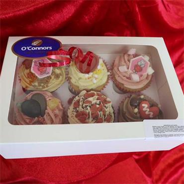 Valentine Cup Cakes (6 in a box)