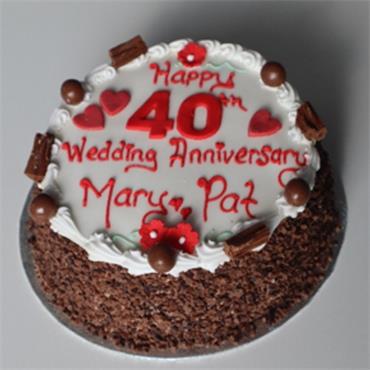 Chocolate Madeira Anniversary Cake