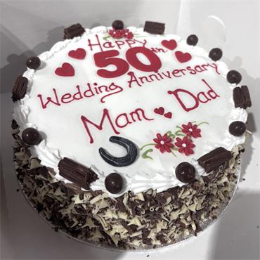 Chocolate Sponge Anniversary Cake