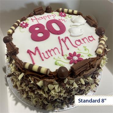 Chocolate Sponge Birthday Cake 