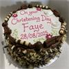 Chocolate Sponge Christening Cake 