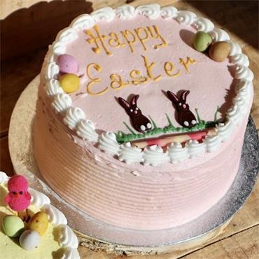 Easter (pink 6") Mock Cream Cake