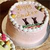 Easter (pink 6") Mock Cream Cake