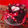 Chocolate & Raspberry Heart Cake