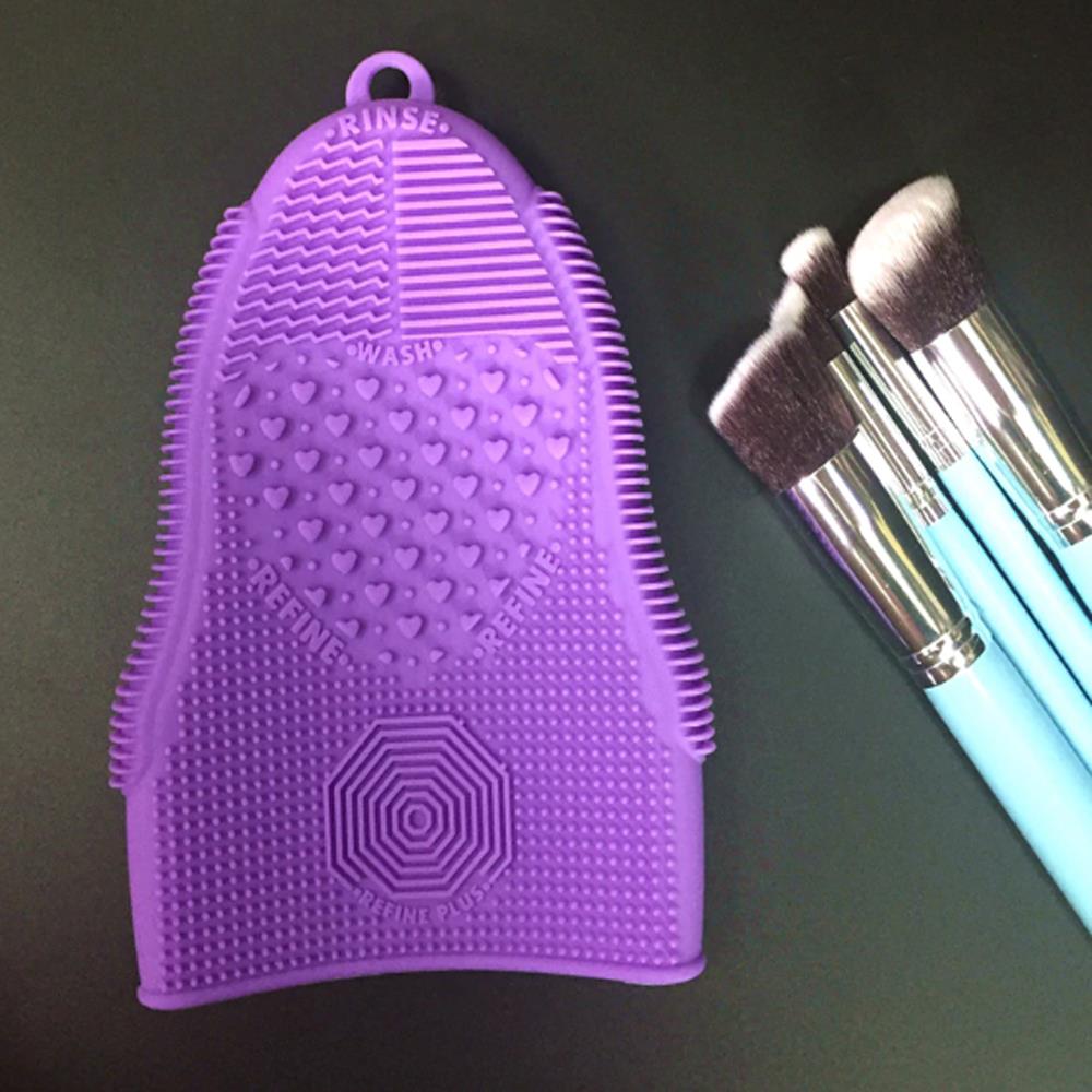 The Cosmetic Brush Cleaning Glove is an innovative, textured cleaning