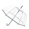 Large Deluxe Clear Umbrella with Black Trim