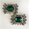 Emerald Shoe Clips