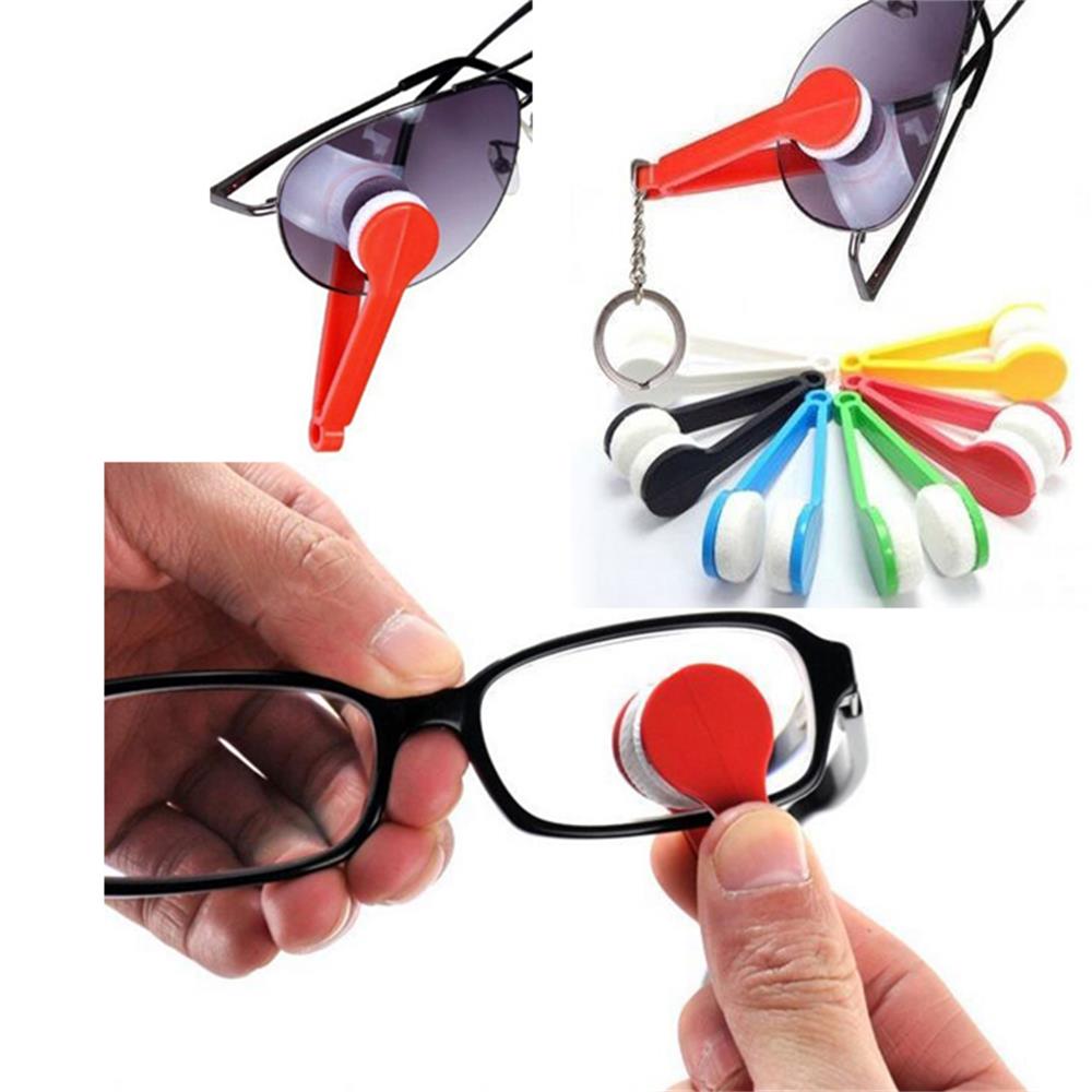 Microfiber Mini Glasses Clean Brush Eyeglass Cleaner Spectacles Cleaning Tool