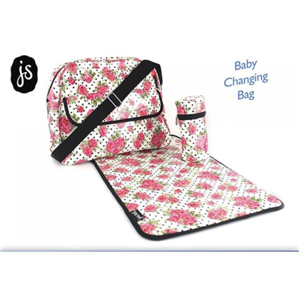 Jessie Steele Luxury Designer Baby Changing Bag with insulated bottle