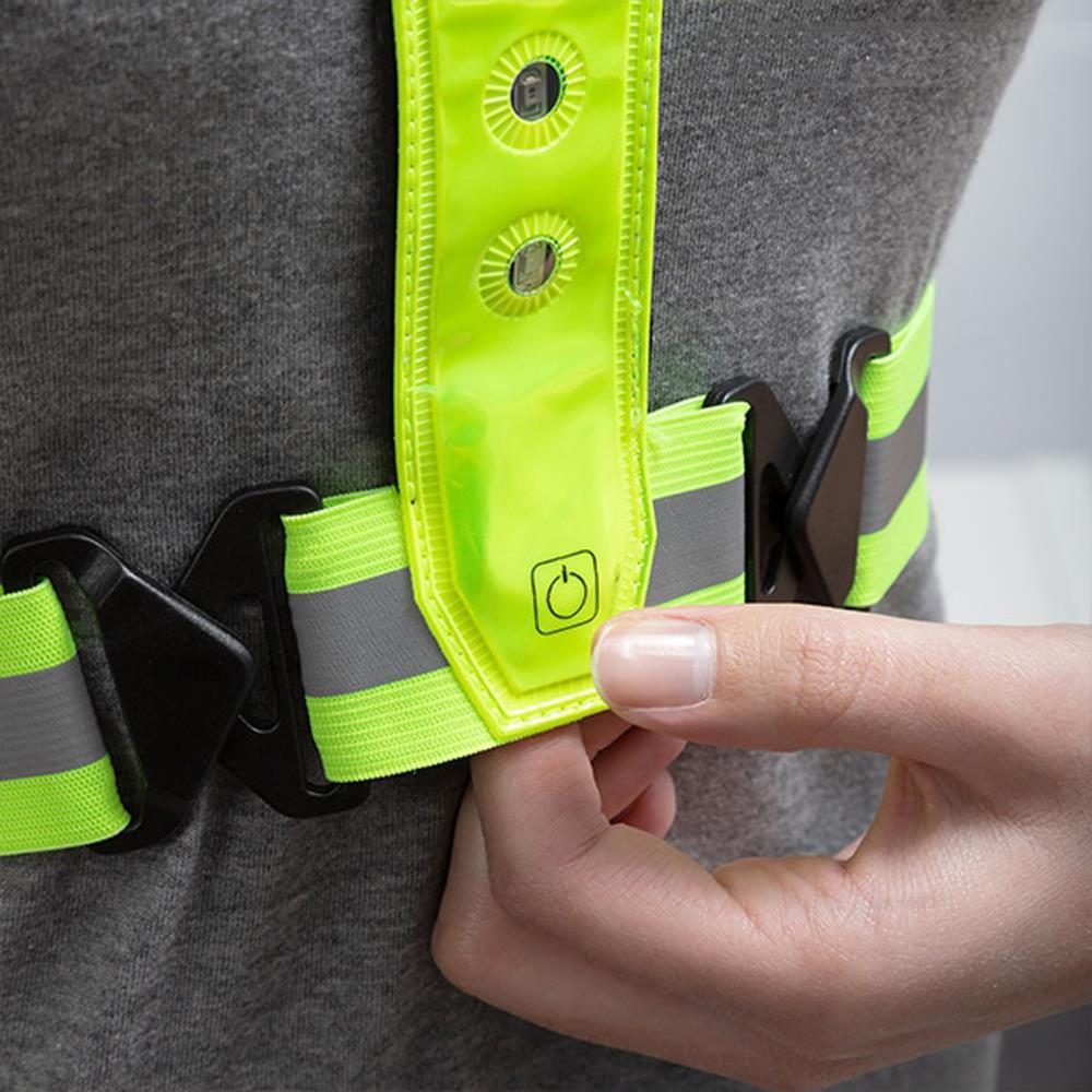 LED Light Up Reflective Running Vest Visibility Vest