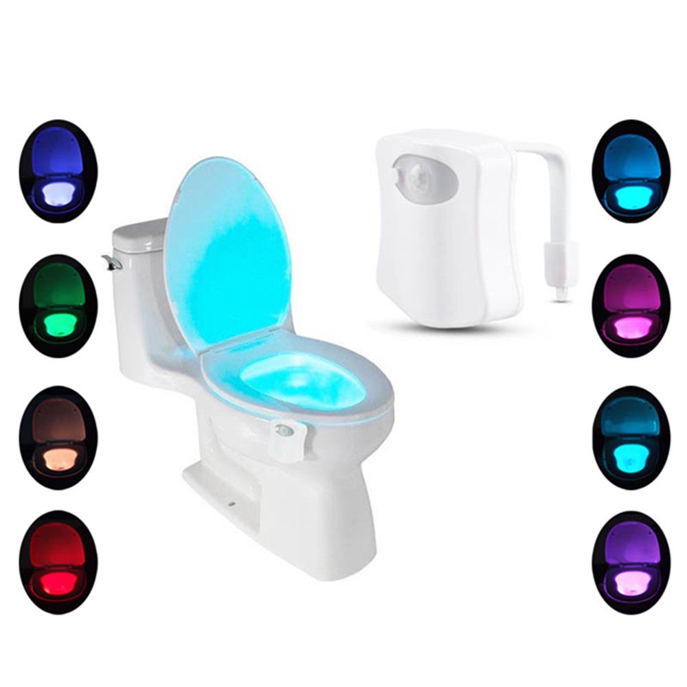 Toilet Bowl Lighting Seat Lamp for Bathroom Washroom, PIR Motion