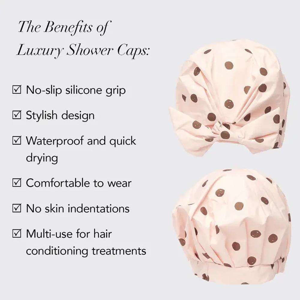 Kitsch Luxury Shower Cap for Women Reusable Shower Cap