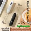Rechargeable Electric Milk Frother with double whisk