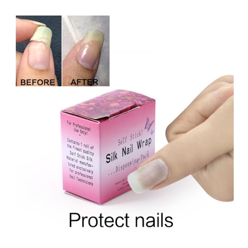 Nail Repair Fibreglass Silk Wrap How to repair a broken nail