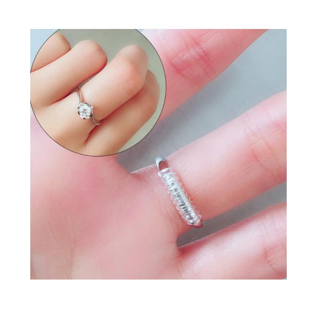 Transparent Spring Rope Ring Adjuster Ring Size Adjuster PU