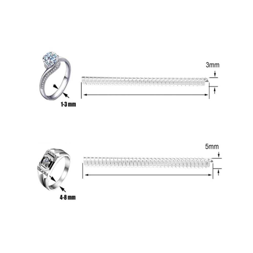 Transparent Spring Rope Ring Adjuster Ring Size Adjuster PU