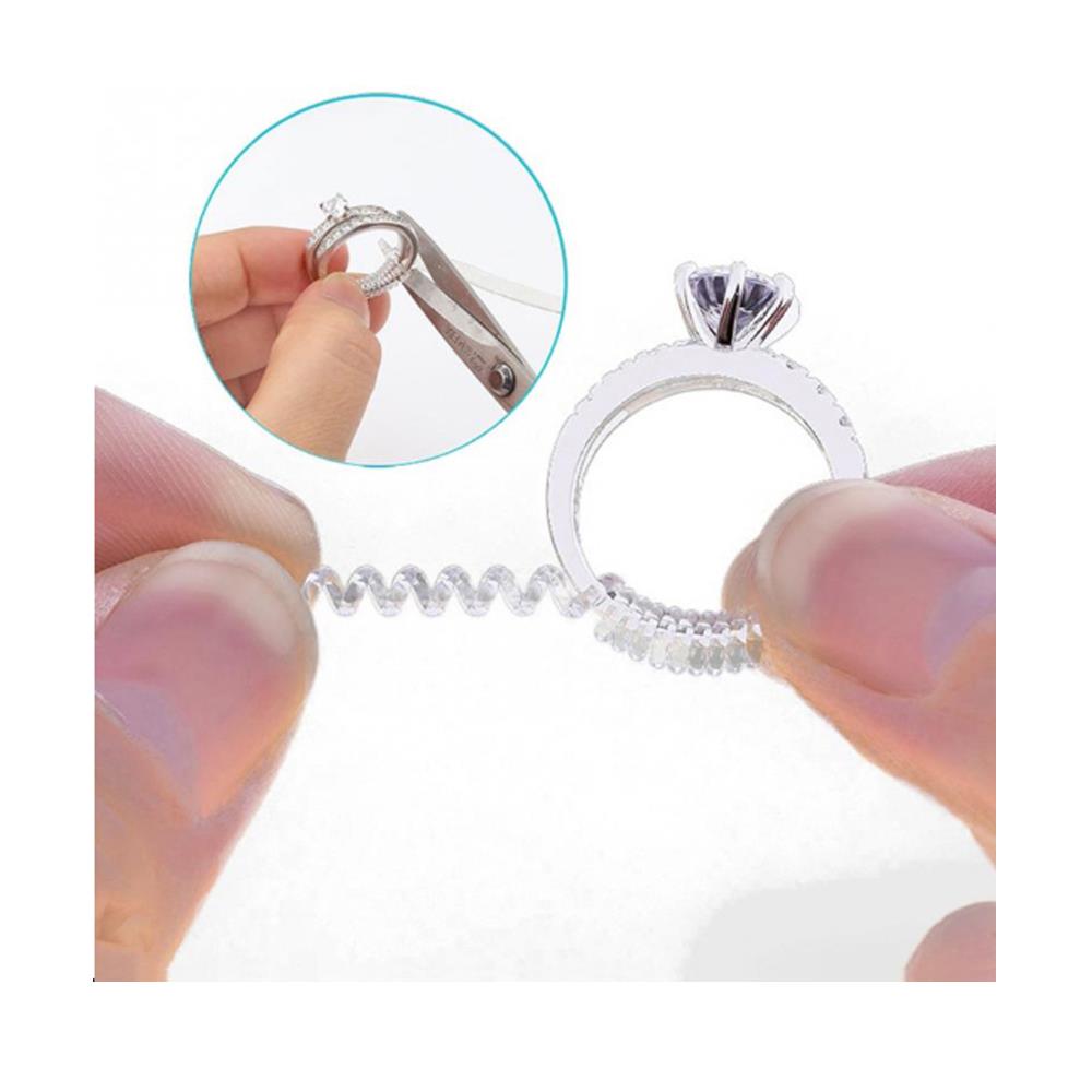 Transparent Spring Rope Ring Adjuster Ring Size Adjuster PU