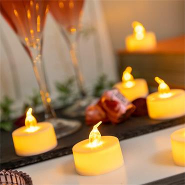 Set of 12 LED Tealight Candles