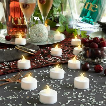 Set of 12 LED Tealight Candles