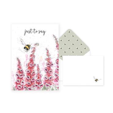 Wrendale Designs 'Just to Say' Bee Notelet Set