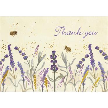 Peter Pauper Press Lavender And Honey Thank You Note Cards