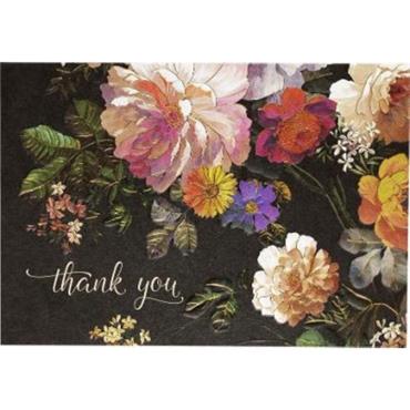 Peter Pauper Press Midnight Floral Thank You Notes