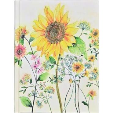 Peter Pauper Press Watercolor Sunflower Journal