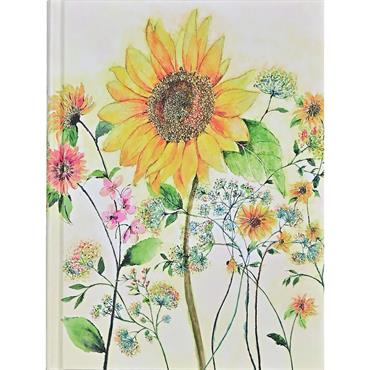 Peter Pauper Press Watercolor Sunflower Journal