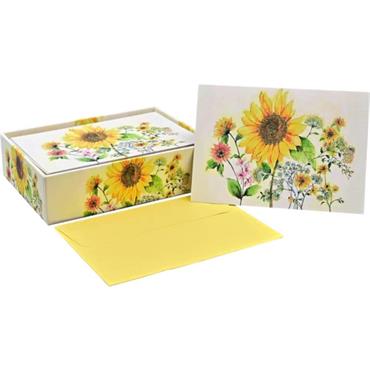 Peter Pauper Press Watercolor Sunflower Note Cards