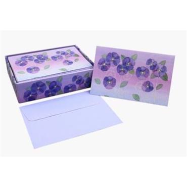 Peter Pauper Press Watercolor Violets Note Cards