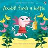 Lesley Sims Axolotl Finds A Bottle