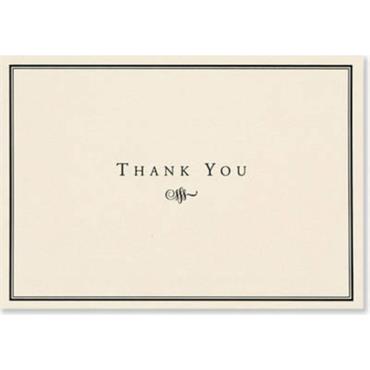 Peter Pauper Press Black And Cream Thank You Notes