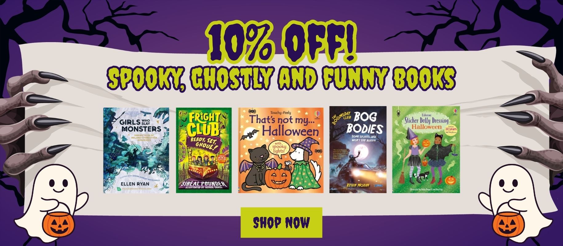 Halloween Sale - 10% OFF Spooky, Ghostly and Funny books.