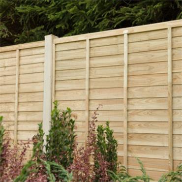 EEC Hardware Shiplap Fencing Pressure Treated 6ft x 6ft