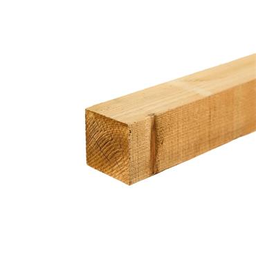 2.4M 8ft 4x4 TREATED SHAPED POST GREEN SMOOTH