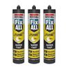 Soudal FixALL Turbo Super Fast Sealant/Adhesive Triple Promotion Pack