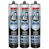Soudal FixALL Crystal Sealant/Adhesive Triple Promotion Pack
