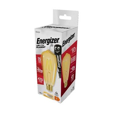 Energizer E27 Led St64 Filament Vintage Bulb 470 Lumens 5W(40W)