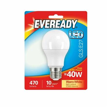 Eveready E27 Led Warm White 470 Lumens 40W