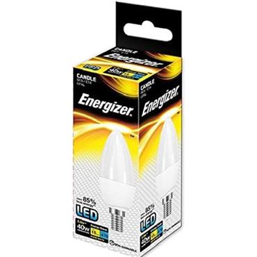 Energizer E14 Led Candle Filament Bulb Warm White 470 Lumens 5W (40W)