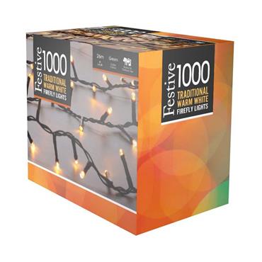 Christmas Tree Lights FireFly Warm White 1000 LED
