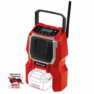 Einhell Power X-Change 18V Cordless BT Radio - Bare