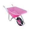 100L Pink PVC Garden Wheelbarrow Assembled