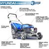 Hyundai Self Propelled Lawnmower 17in 139cc